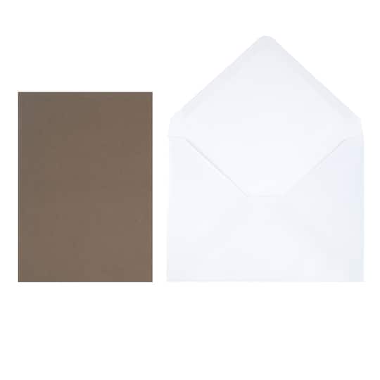 5" x 7" Line Border Flat Card & Envelope Sets